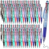 120 Pieces Basic MultiColor Pen in One 4-Color Retractable Ballpoint Pens 0.7mm Smooth Shuttle Pens For Adults Students Nurses Teacher Party Favors Goody Bag Stuffers Carnival Prizes (120)