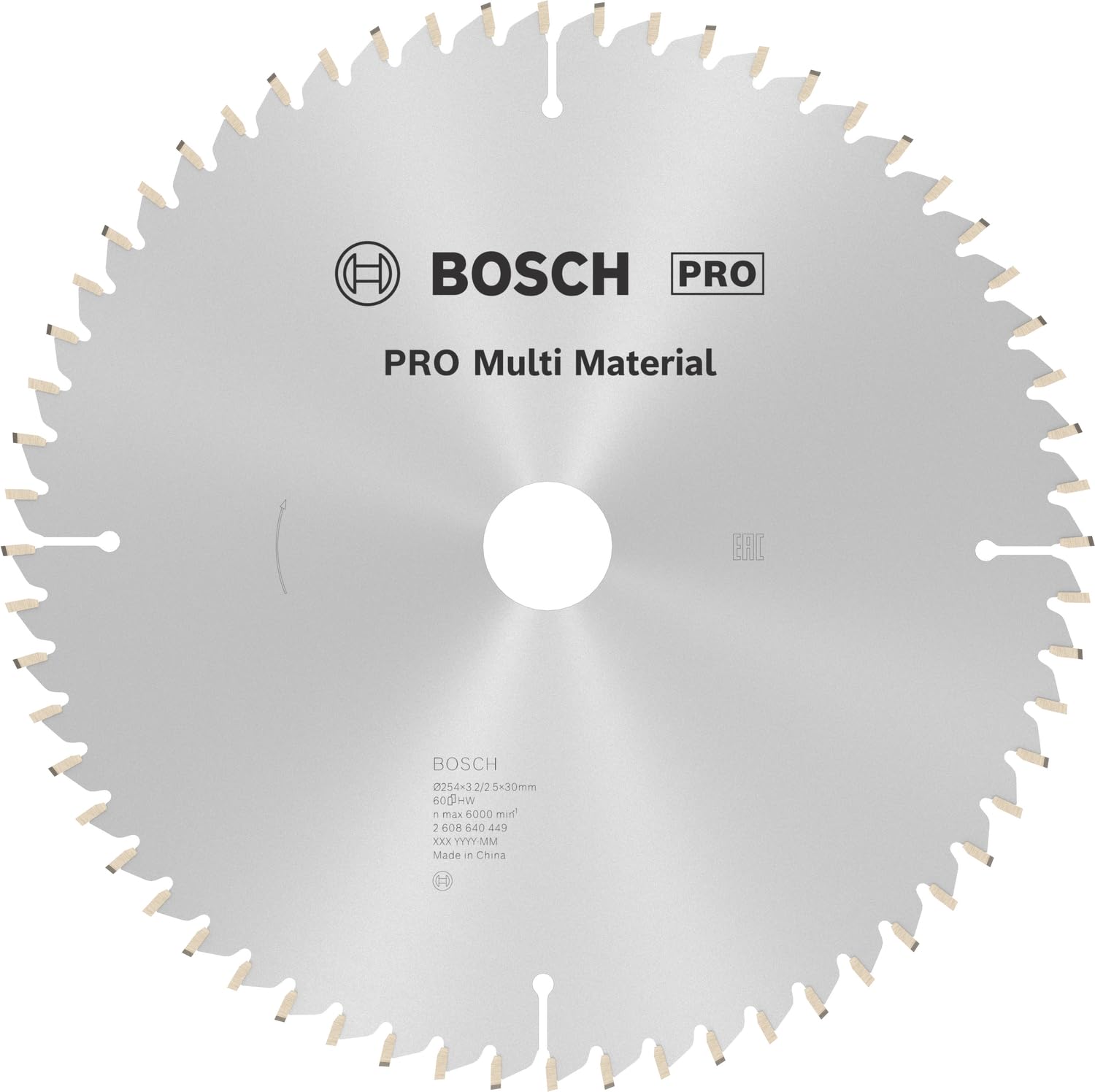 Bosch Professional Accessories Daire Testere Bıçağı, Gri, 1 Adet