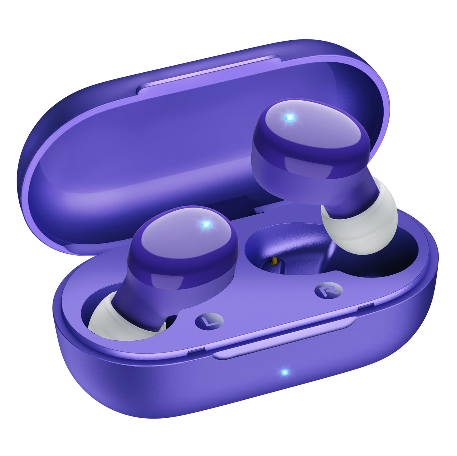 Redpepper Wireless Earbuds in-Ear Headphones Bluetooth 5.3 with Built-in Mics Deep Bass Clear Call Ultralight Headsets Up to 60H Play Time for