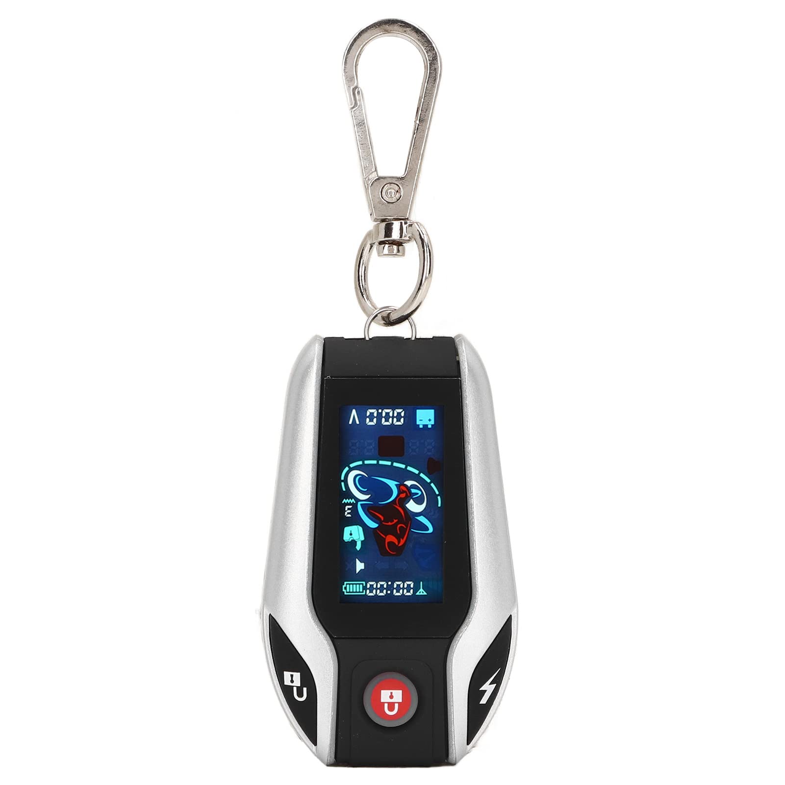SystèMe de SéCurité de Voiture à 2 Voies Alarme de Moto Antivol Multifonctionnel éTanche Verrouillage Automatique 12V Universel pour Les VéHicules Hors Route avec jauge de Pression des pneus