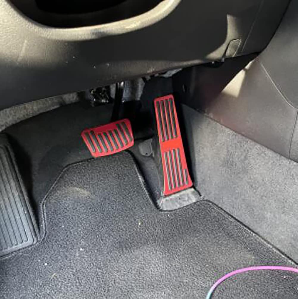 MPOQZI Plaquettes de Plaque de Repose-Pieds de pédale de Frein intérieur en Aluminium de Voiture