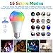 AFINSEA 4 Pack Smart Light Bulbs,WiFi & Bluetooth LED Light Bulb That Works with Alexa & Google Home, Color Changing Light Bulb, 10W A19 E26 2.4Ghz WiFi Light Bulbs 60 watt Equivalent, 800lm Dimmable
