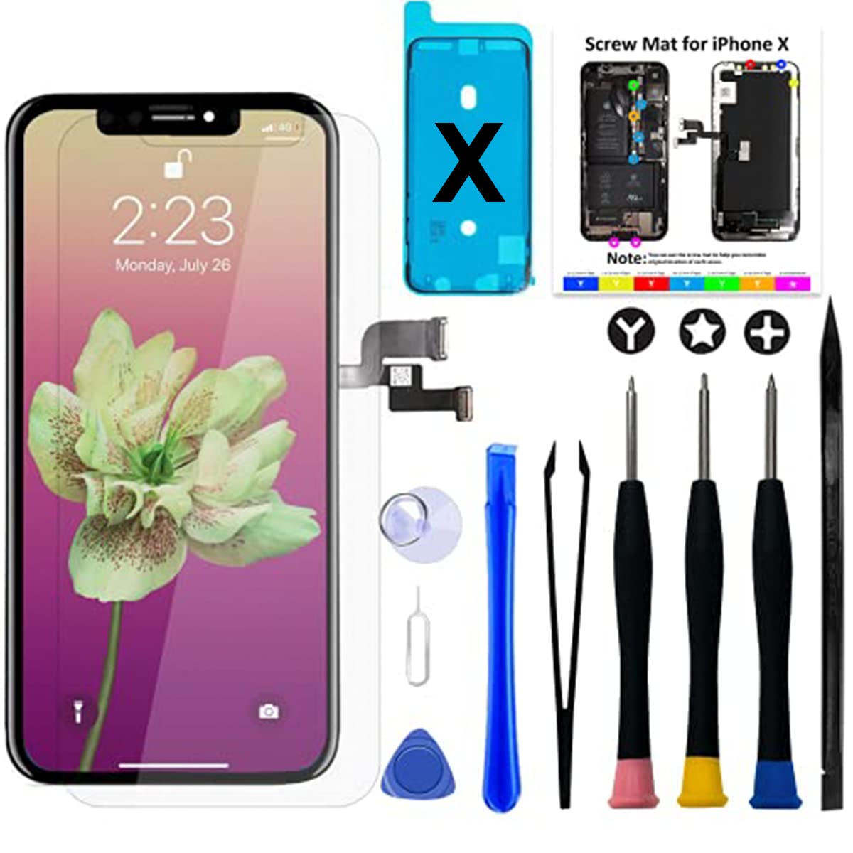Amazon.co.jp: Brinonac iPhone X OLED 液晶パネル [LCD液晶パネルでは
