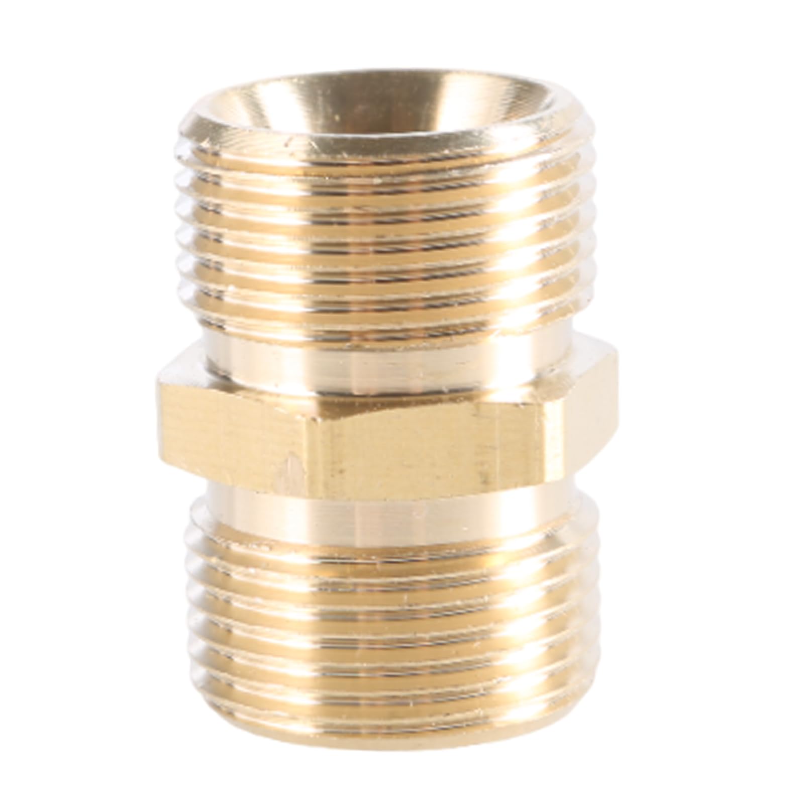 Pressure Washer Brass Coupler, M22-15mm M22-14mm Male Connection, Heavy Duty Hose Extension Connector Adapters, Hose Extension Connector