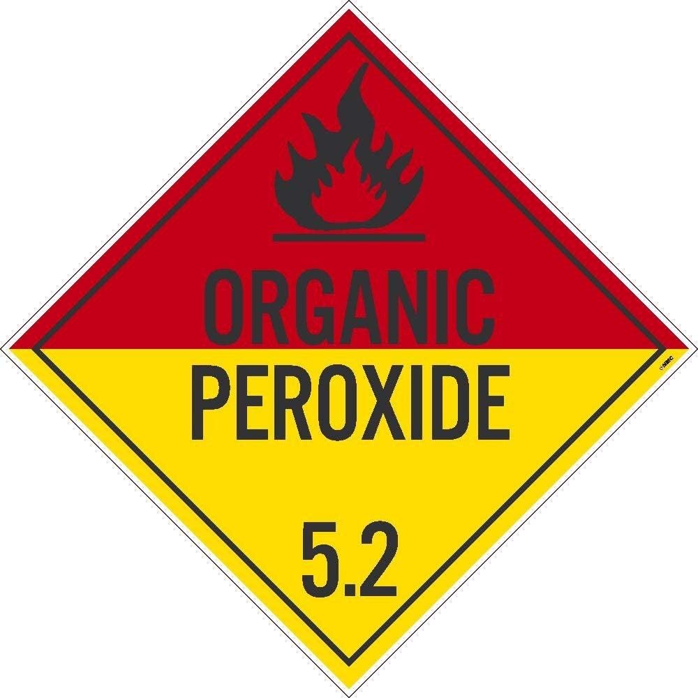 NMCDL18P100 Organic Peroxide 5.2 Dot Placard Sign