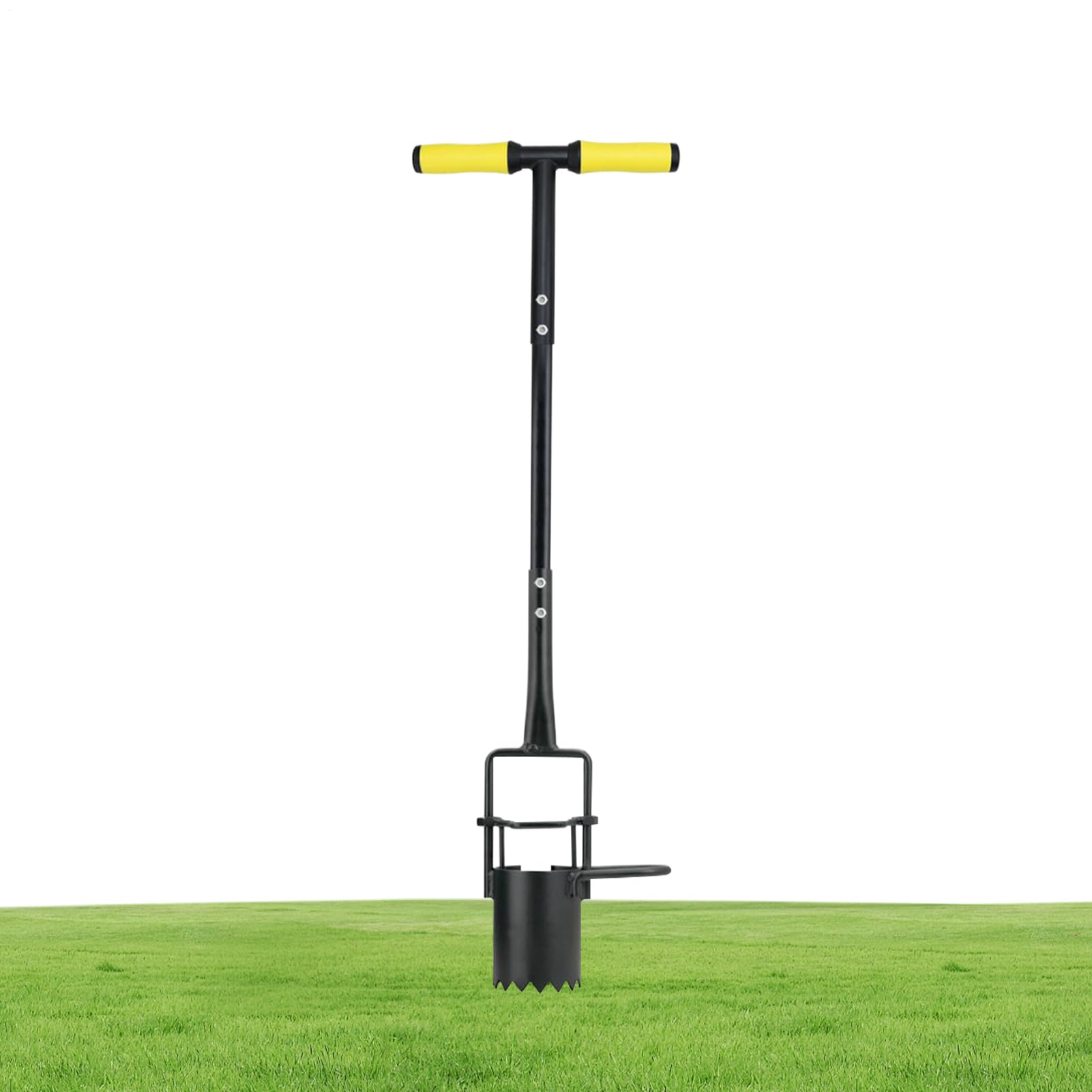Piantabulbi Impugnatura Ergonomica con Impugnatura Antiscivolo | Attrezzo per Trapianto Piante per giardinaggio, allentamento del terreno del prato, tulipani, gigli e patate