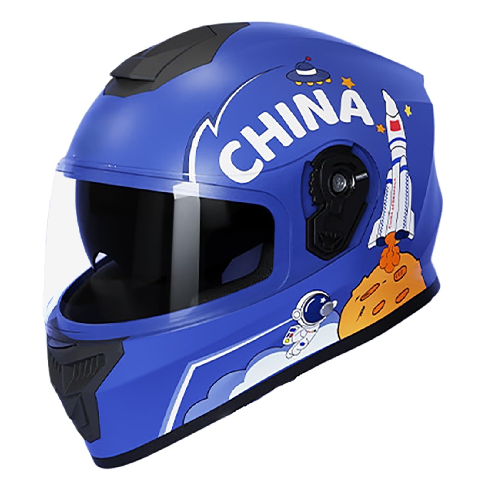 Kask dziecięcy z integralną twarzą do jazdy motocyklem, kask dla chłopców i dziewcząt w wieku 5-13 lat, homologacja ECE, kask sportowy do rowerów elektrycznych, skuterów i gokartów.