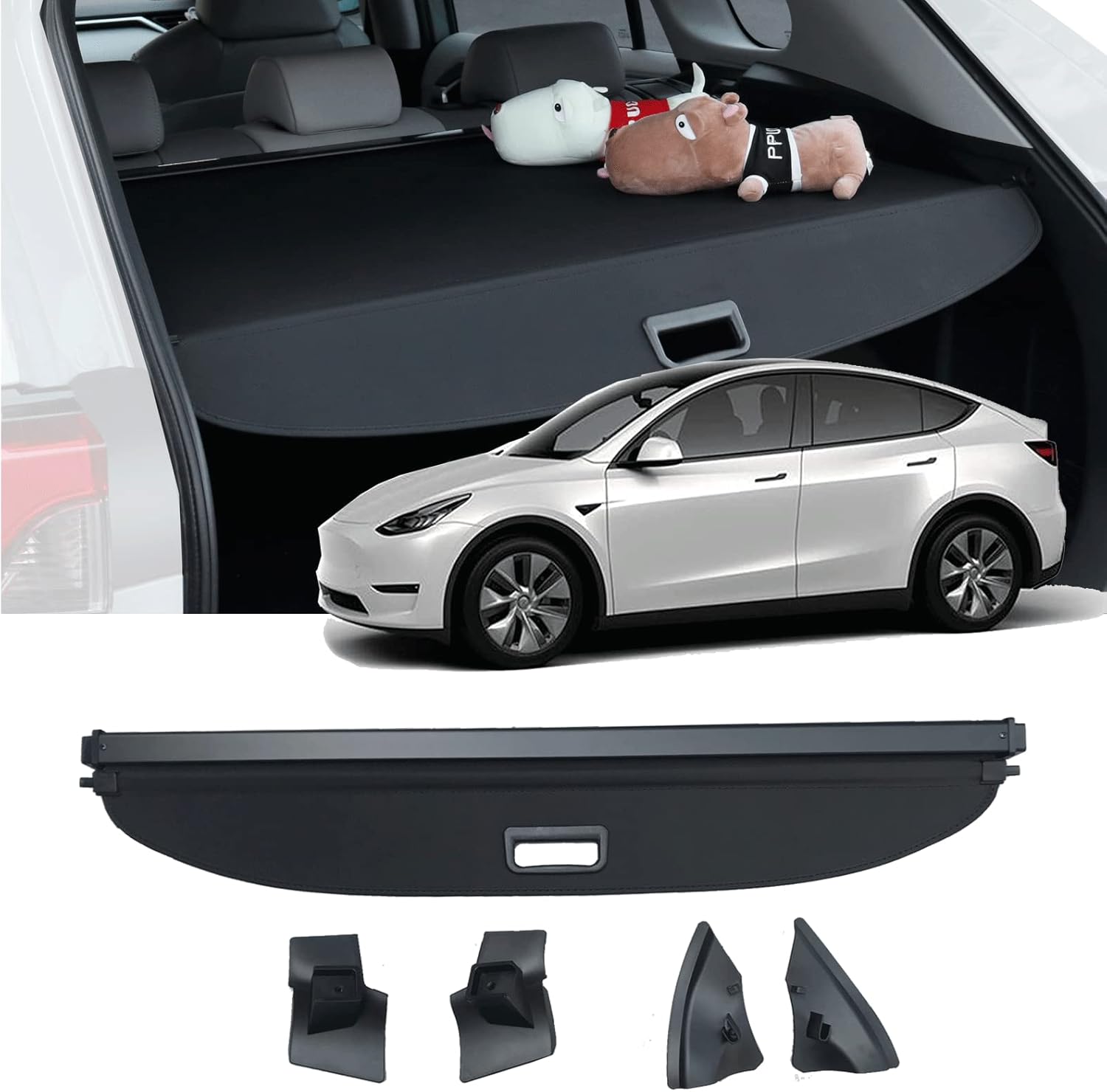 KRAEDL Cargo Cover Compatible with Tesla Model Y 2020 2021