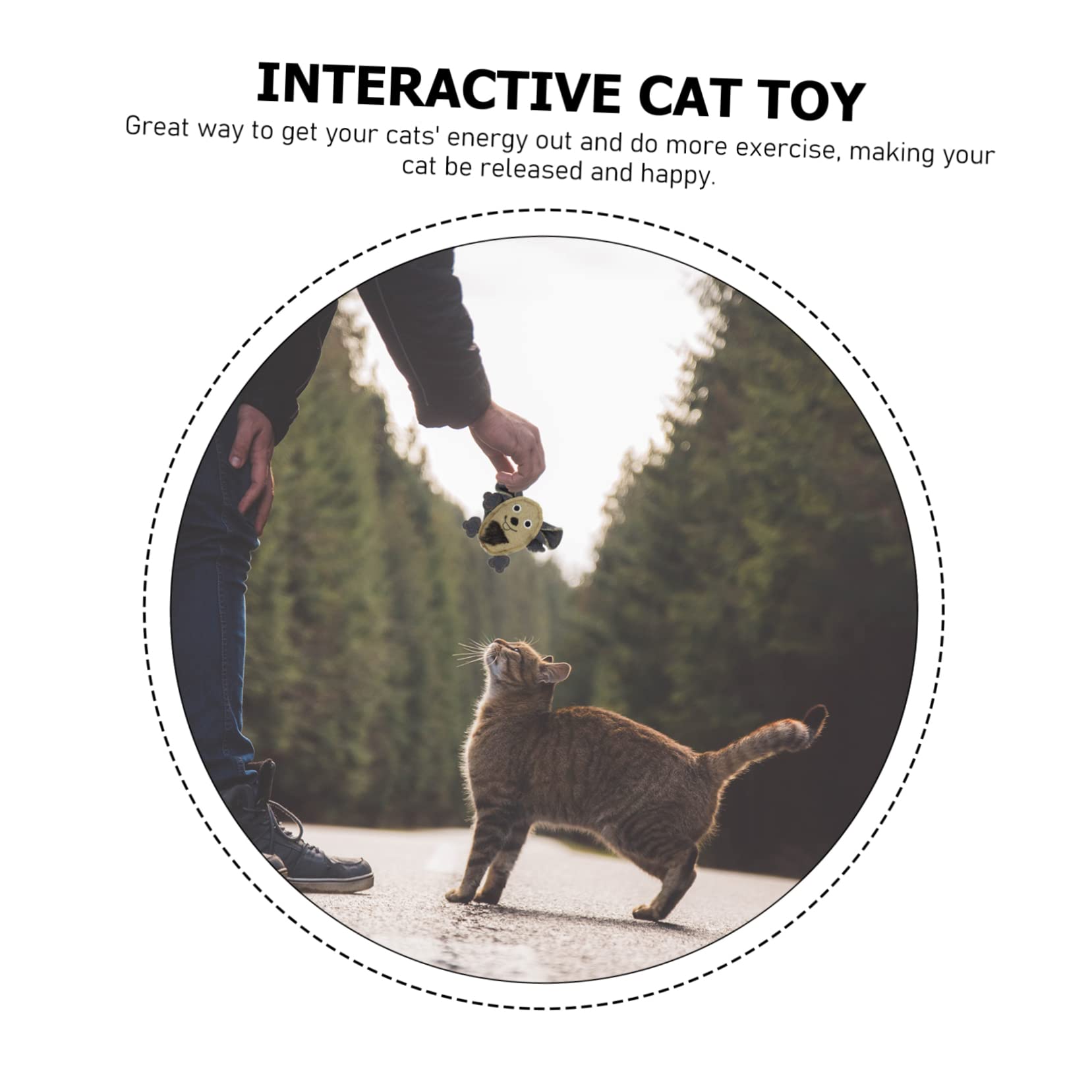 FRCOLOR 9piezas Juguetes Interactivos para Gatos De Ratones De Lona Larga Juguetes para Mordisquear Diversión y Ejercicio para Gatitos Estimulación y Alivio del Estrés