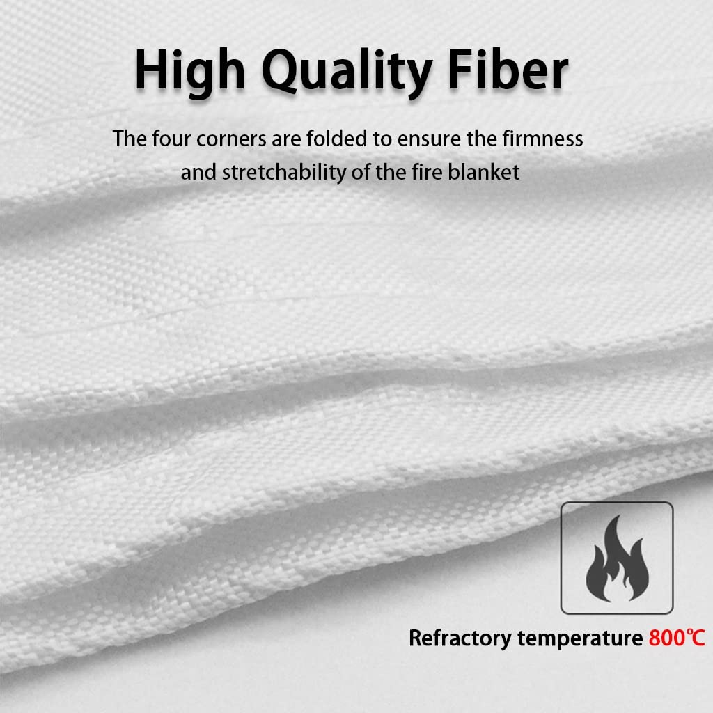 Mantas ignífugas Manta Ignífuga De Emergencia Manta Ignífuga De Fibra, Manta Ignífuga para Cocina Casera, Bolsa Manta Ignífuga, El 1M / 1.2M / 1.5M / 2M