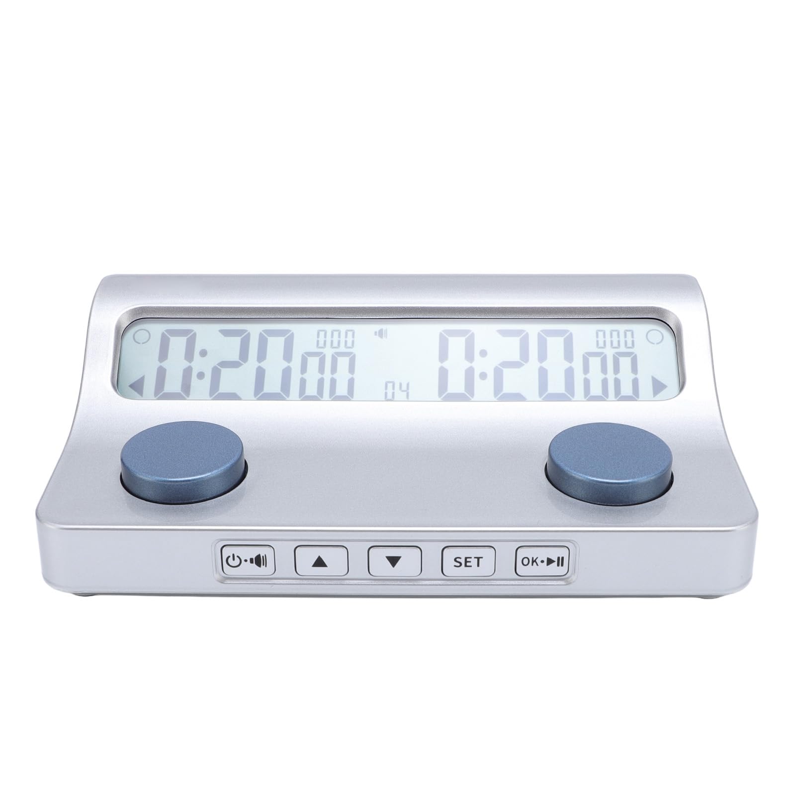 Orologio a Scacchi, Timer di Scacchi Digitali di Grande Display con Premio di Trasmissione Vocale e modalità di Ritardo per Il Gioco Tavolo