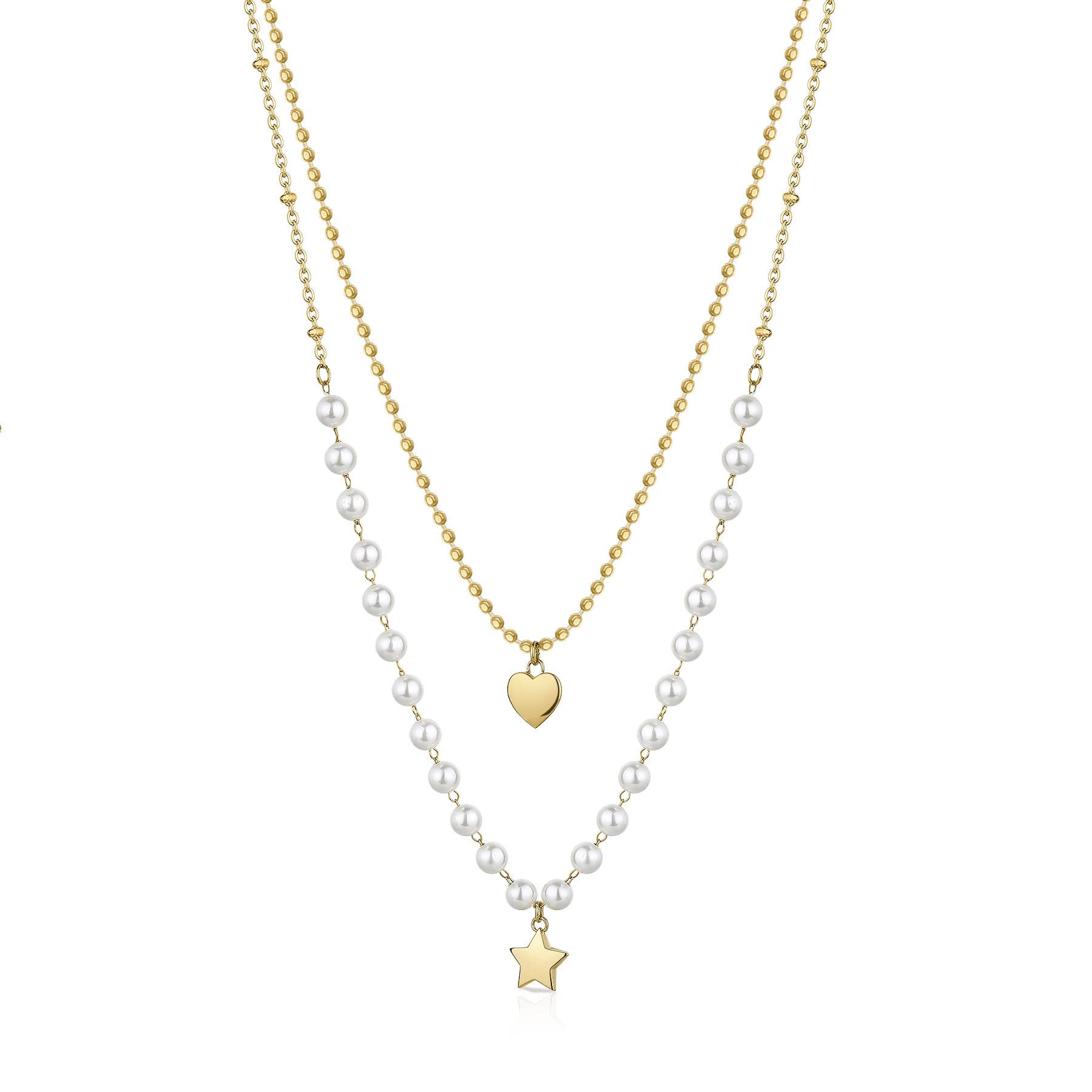 Brosway Collana Donna Collezione CHANT BAH82 doppio filo pvd oro