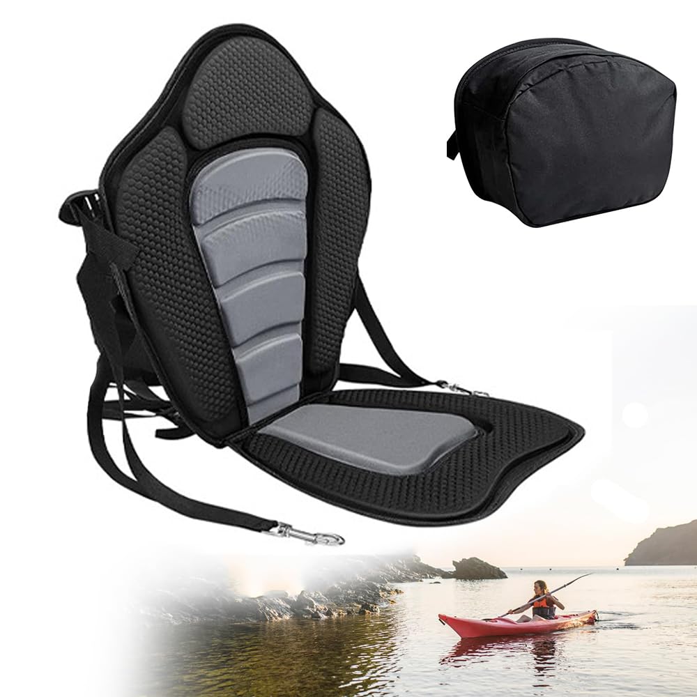 ANUEDXC Kayak Seat for Cobra Marauder 14.1 ft Kayak, Adjustable Padded High Back Seat with Storage Bag, Thick Cushion Support, Back Support Design, Detachable for Kayak Canoe SUP : Sports &