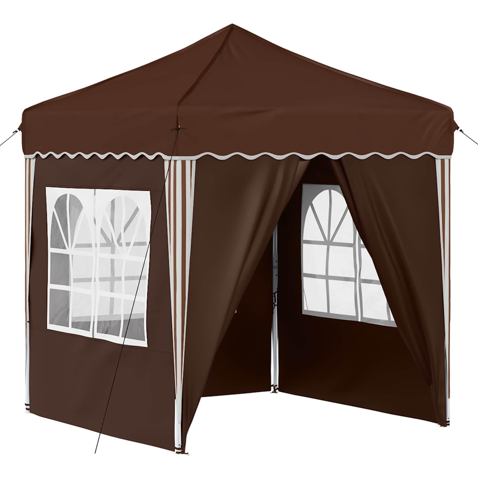 Carpa para fiestas (195 x 195 cm), color marrón