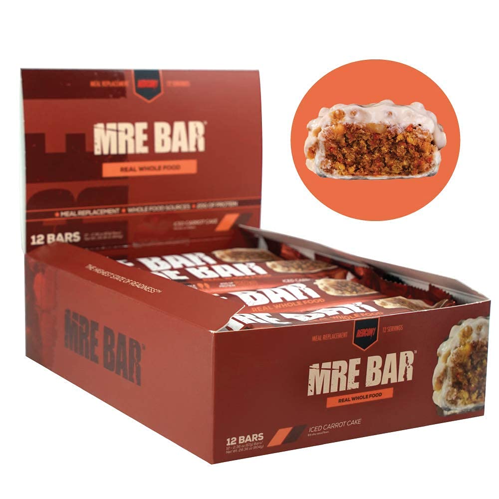 Buy Redcon1 MRE Bar Meal Replacement Protein Bar (1 Box / 12 Bars