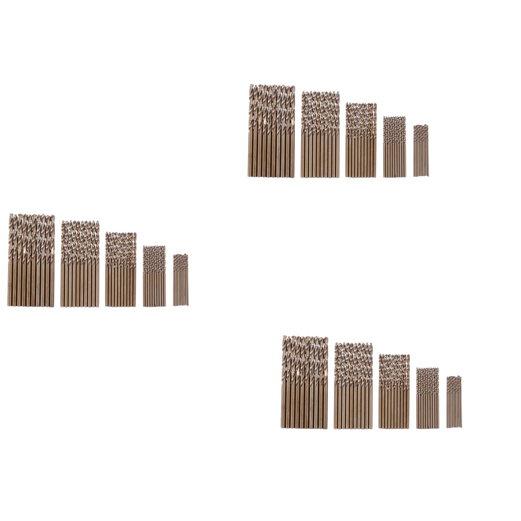 Jnchdghwa Gold 150Pcs Drillforce Tools M35 Cobalt Drill Bit Set,Hss-Co Drill Set 1-3Mm,For Drilling On Hardened Steel, Cast Iron