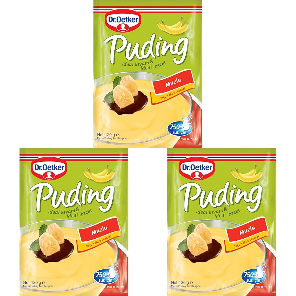 Dr. Oetker Puding Muzlu 120 Gr 3lü paket