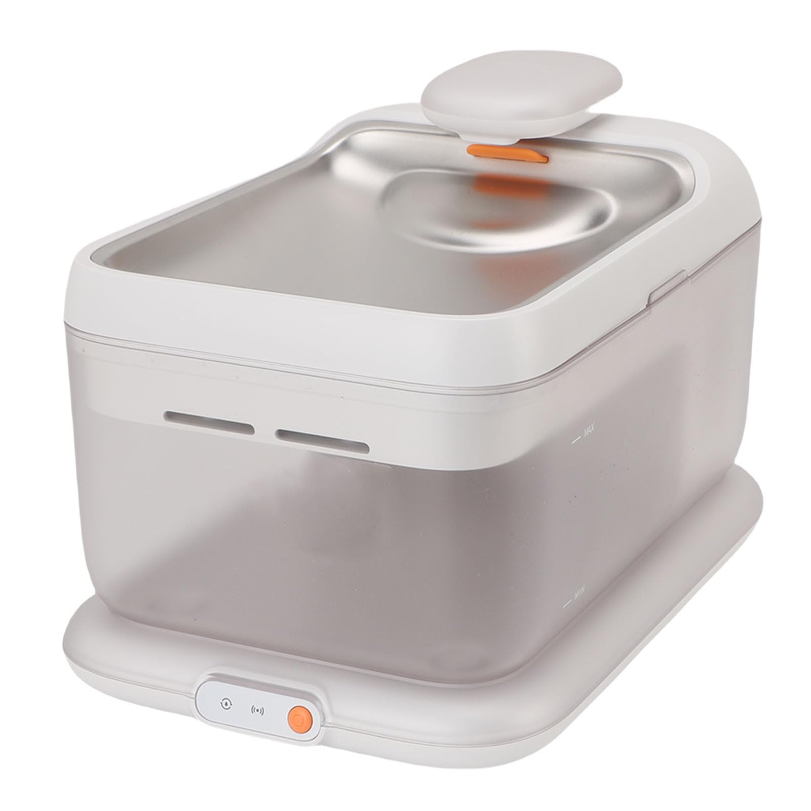 Pssopp Fuente de Agua para Gatos Dispensador de Agua Inteligente para Mascotas de Acero Inoxidable con Bomba Inalámbrica Gran Capacidad Tazón para Beber de Flujo Suave y Silencioso para Gatos Perros