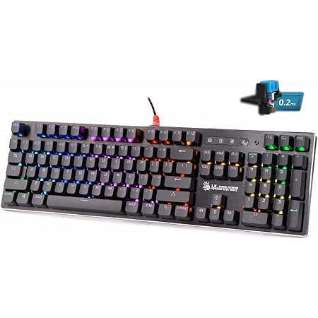 Amazon Bloody B820r 反応速度0 2ms メカニカルスイッチ Rgb ゲーミング キーボード 1億回耐久 青軸 Bloody ゲーミングキーボード 通販
