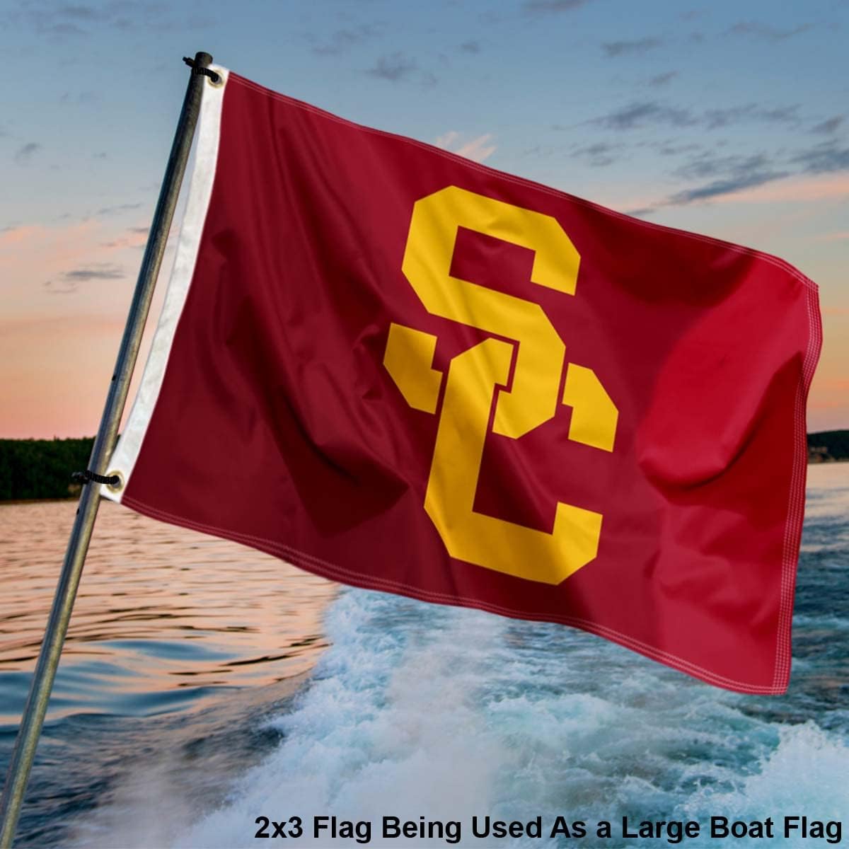 USC Trojans Small 2x3 Foot Flag - Image 4