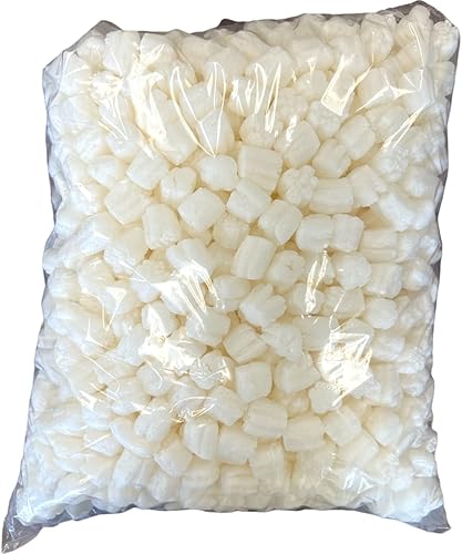 Miniatura 3 de Bubblefast! Brand FunPak MiniPack, maní de embalaje biodegradable a base de plantas, 0,60 pies cúbicos, bolsa, compostable (nubes esponjosas)