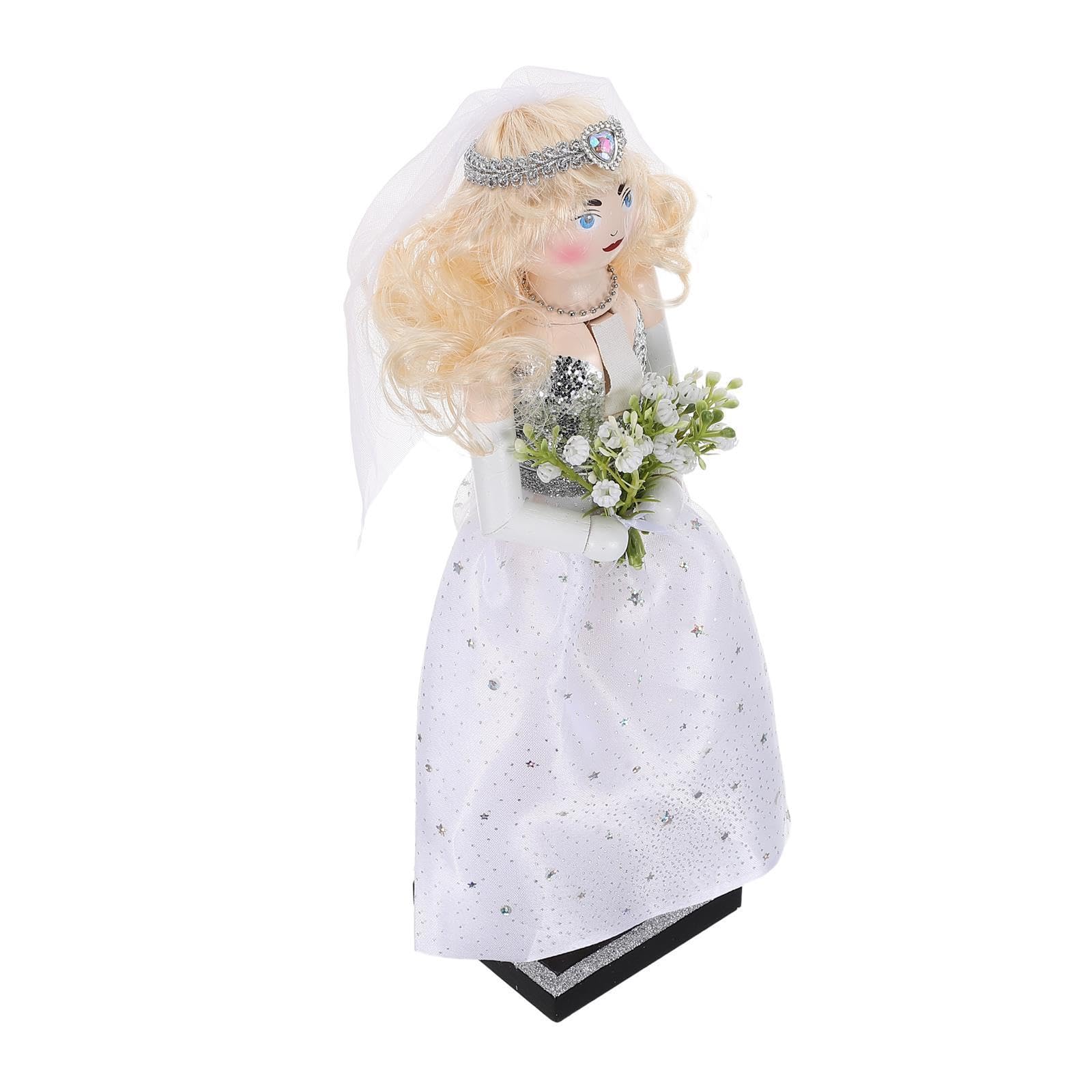 Sewroro Figura Cascanueces Soldado de Madera Clara para Bodas Festivas