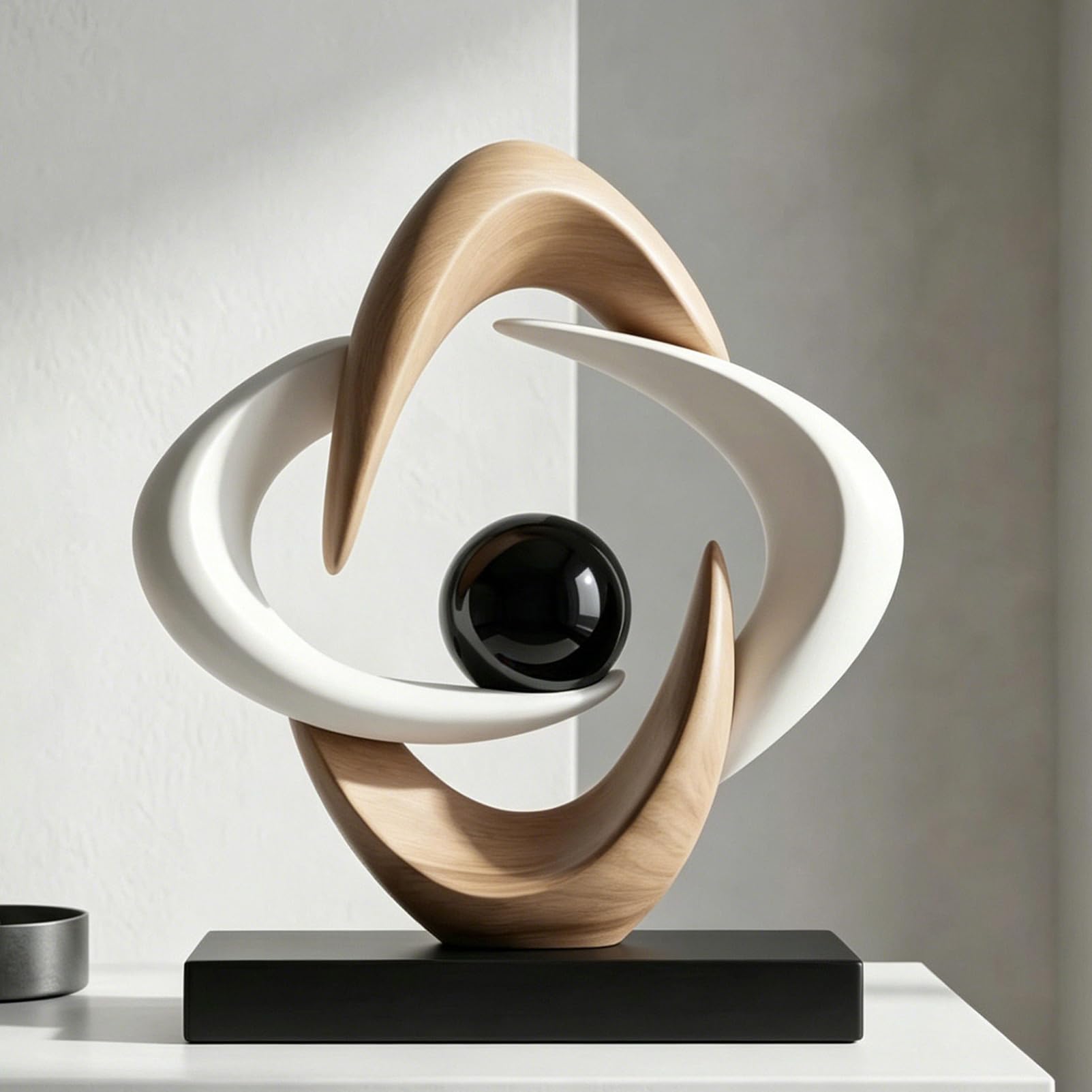Sculpture abstraite moderne en résine pour sublimer votre meuble TV et salon