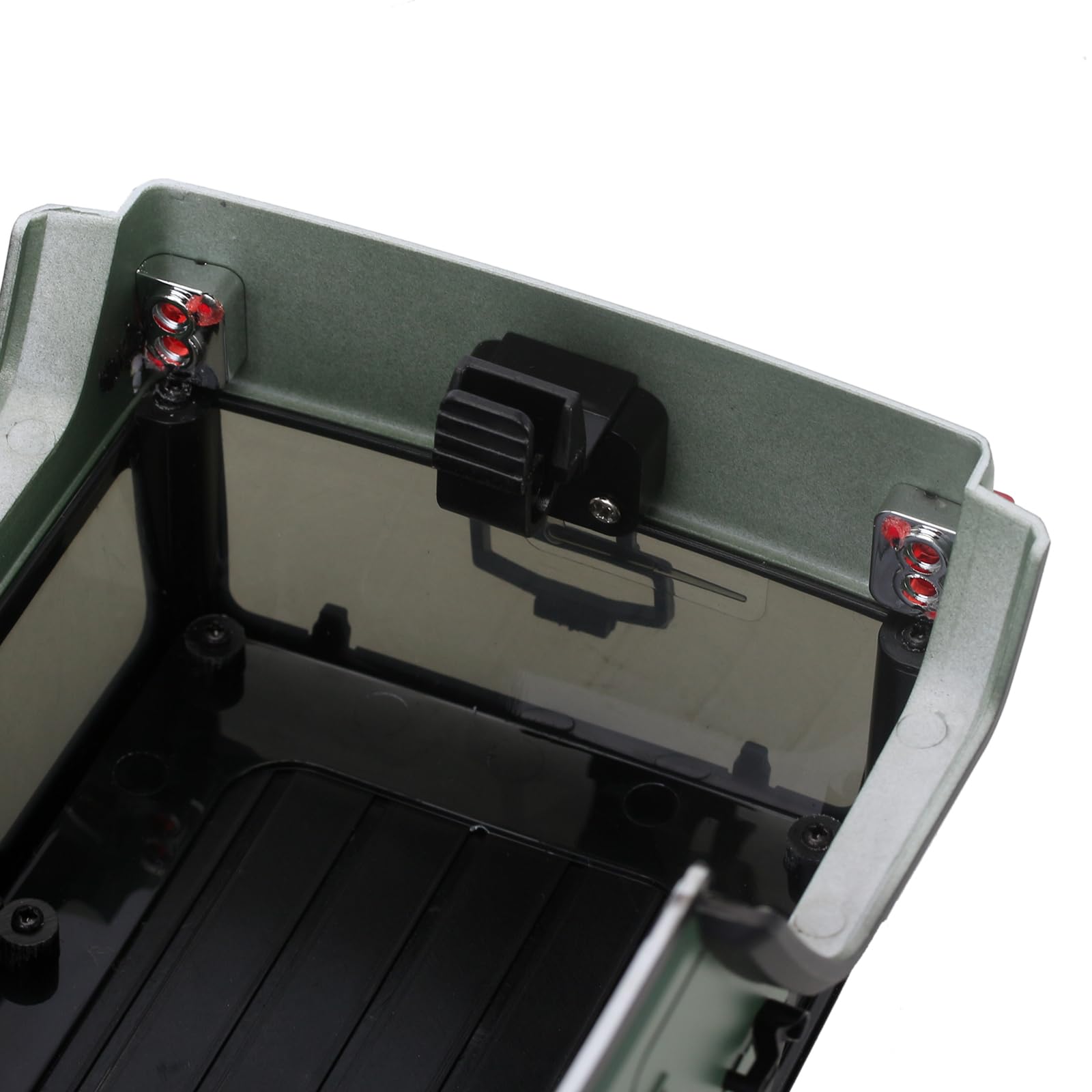 INJORA 6,10 Pollici RC Carrozzeria - ABS Berlina Corpo Corredo con Paraurti Posteriori Anteriori per TRX4M Upgrade 1/18 RC Crawler Chassis (Verde)