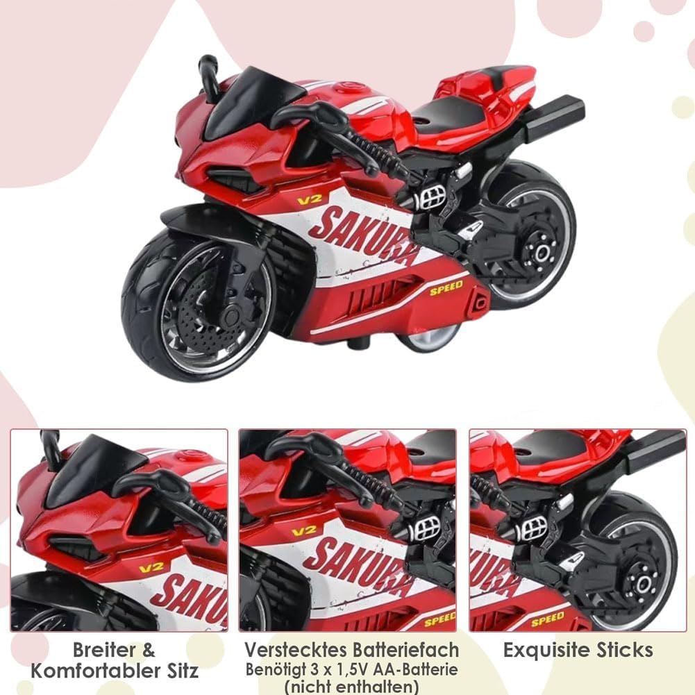 bzjqh Mini Motorcycle, Motorcycle Model, Cale Die-Cast Motorcycle- Detailed Collectible with Movable Parts - Image 3
