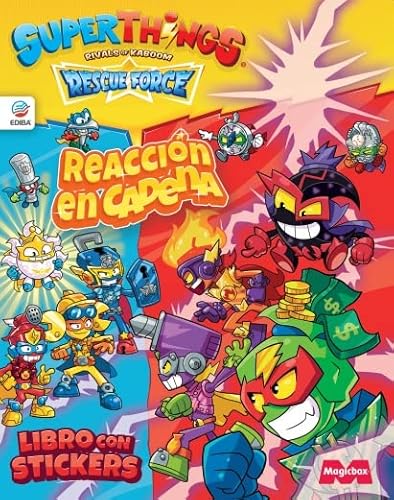 Libro DE Stickers SUPERTHINGS Rescue Force - ESPAÑA. REACCIO