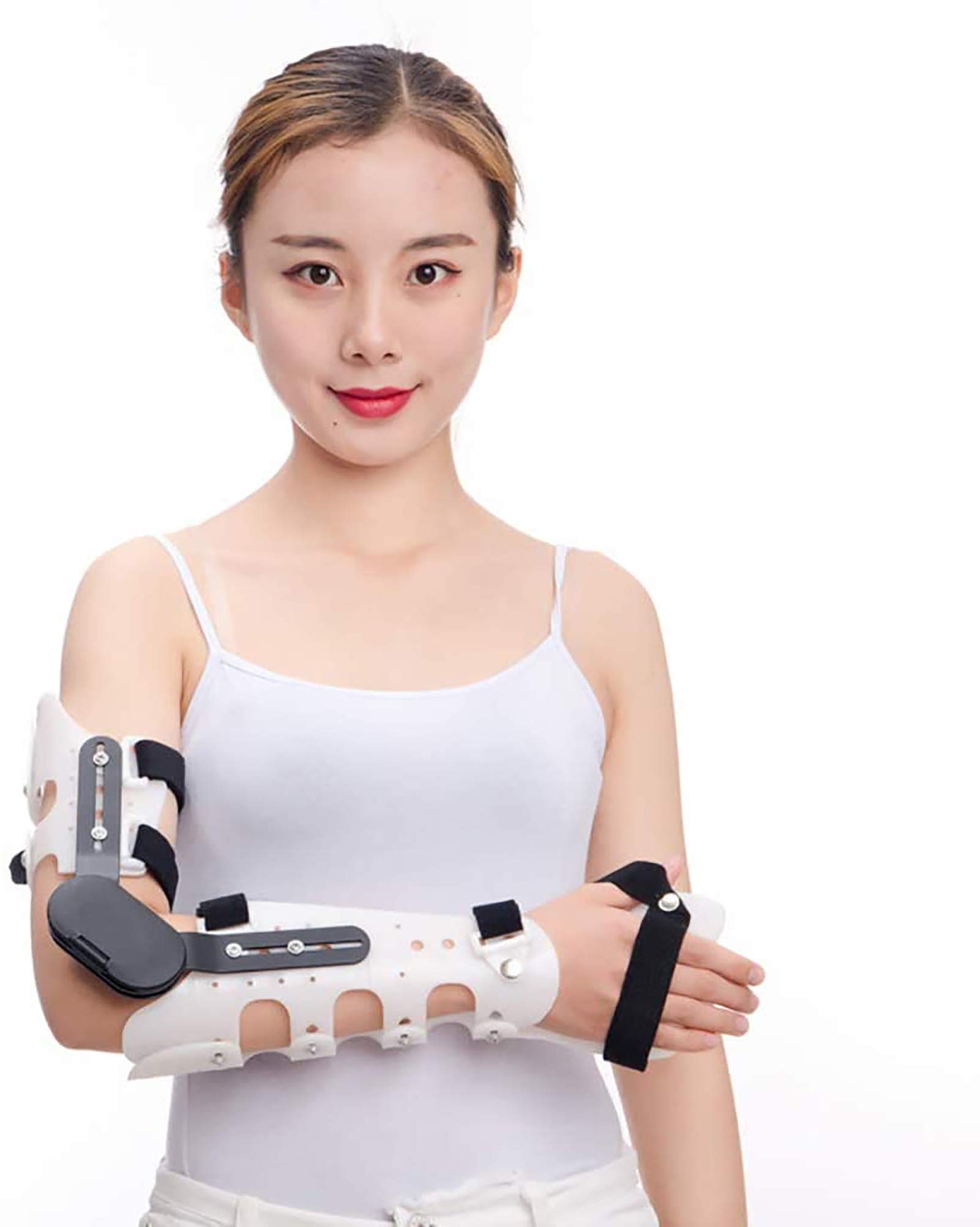 Buy N \ A Hinged ROM Elbow Brace, Adjustable Post OP Elbow Brace, Wrist