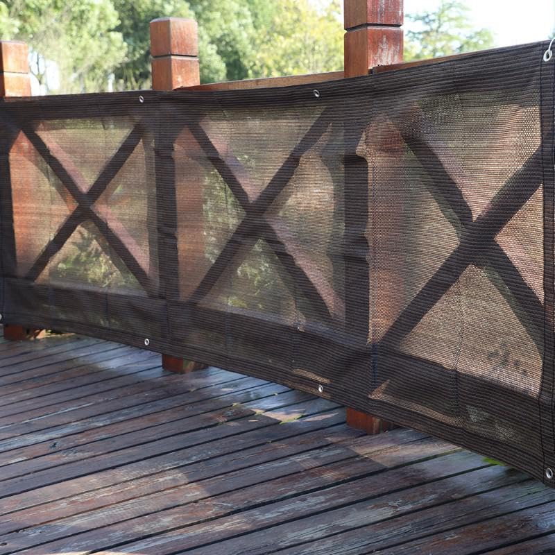 Sichtschutz Terrasse Verdicken Sie Anti-UV-Kaffeebraun-Sonnenschutznetz Gartenpflanzenabdeckung Sonnensegel Balkonterrasse Sichtschutz Balkon Sichtschutz Wetterfest(1m x 6m)