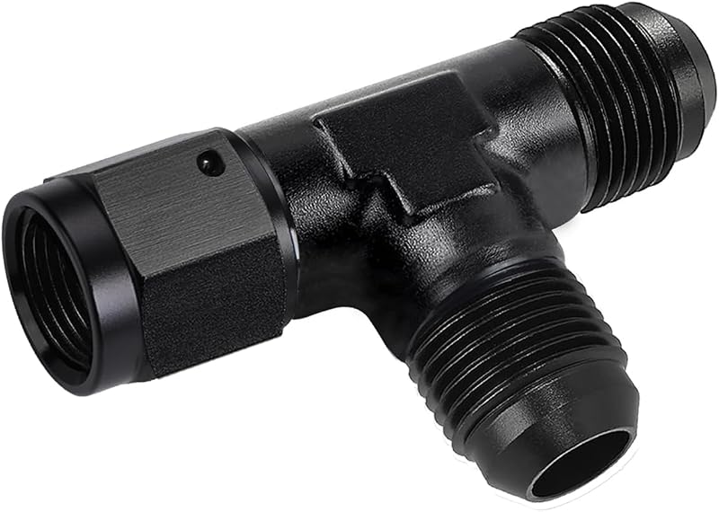 Adaptador Tee T de Conexão 6AN com Flare Macho e Swivel Fêmea – 1 unidade