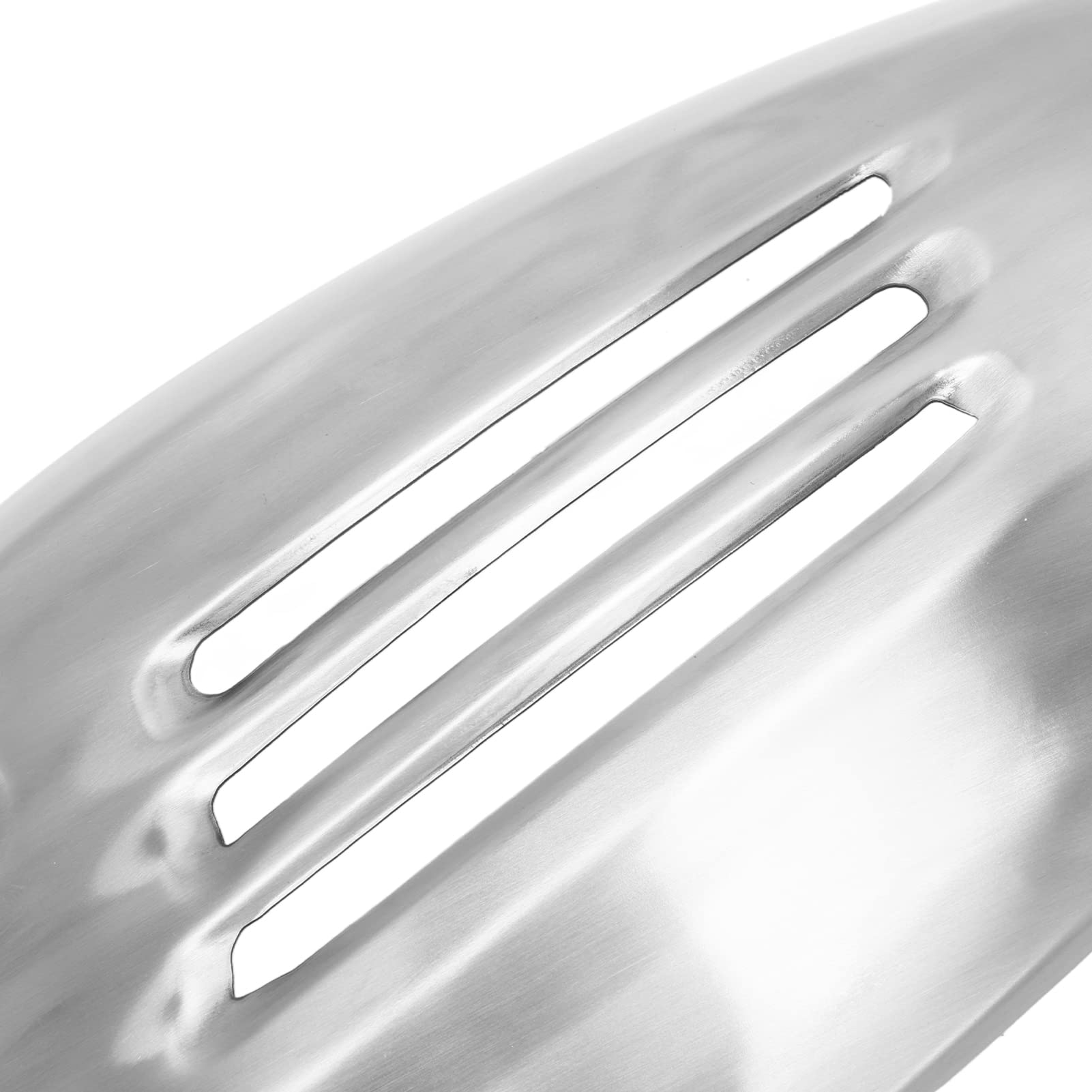 generic Cubierta de Tubo de Escape de Motocicleta, Silenciador de Acero Inoxidable, Funda Protectora de Repuesto para 125 250 300 GTV 2013-2021 (Plata)