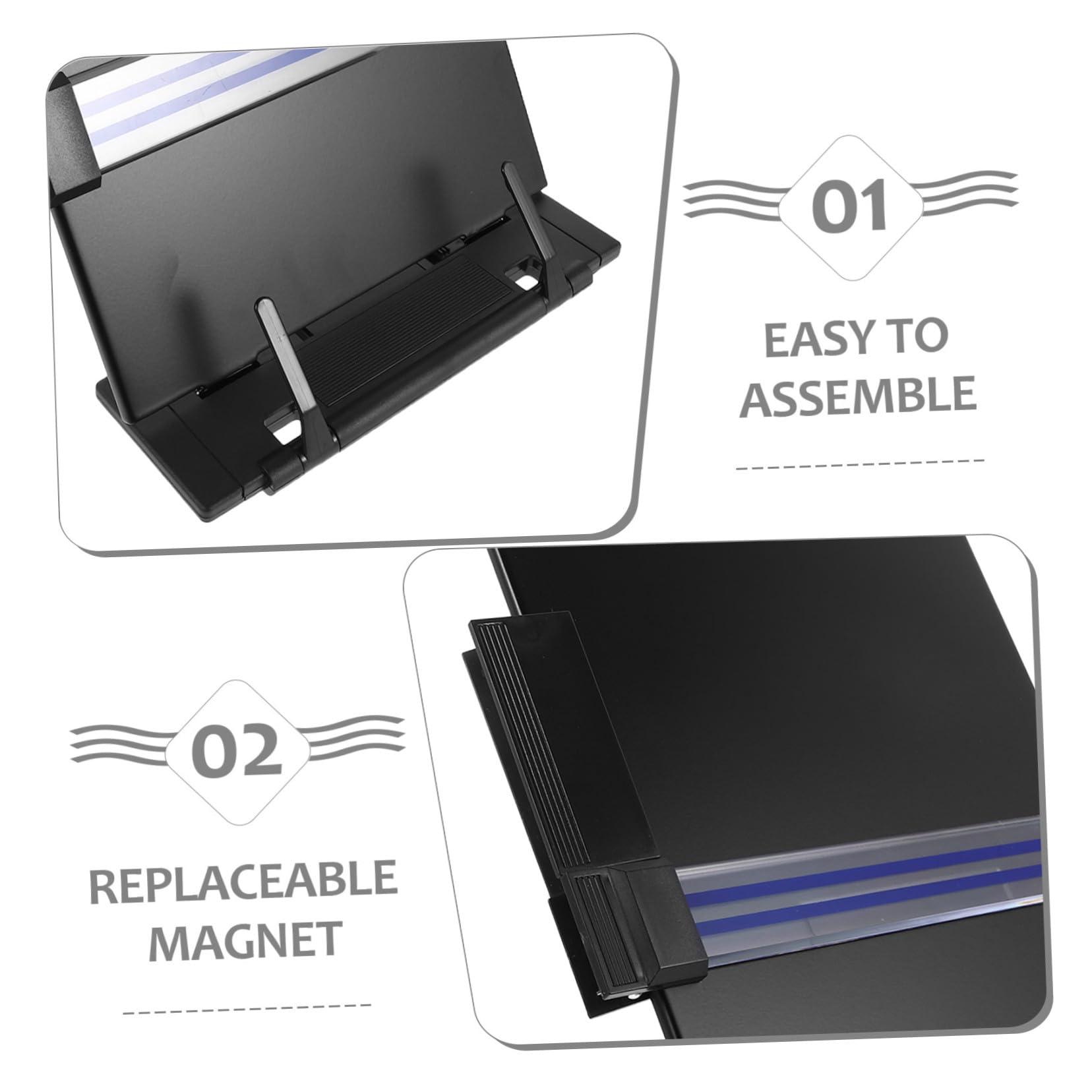 Baluue Support de Tricot Magnétique pour Suivi de Tricot Aimant Support pour Porte-modèles Magnétique pour Accessoires