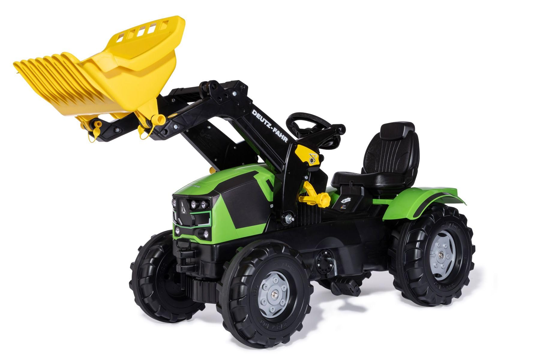 Rolly Toys rollyFarmtrac DEUTZ-FAHR (Trettraktor für Kinder, von 3 bis 8 Jahren, verstellbarer Sitz, Spielfahrzeug) 611201