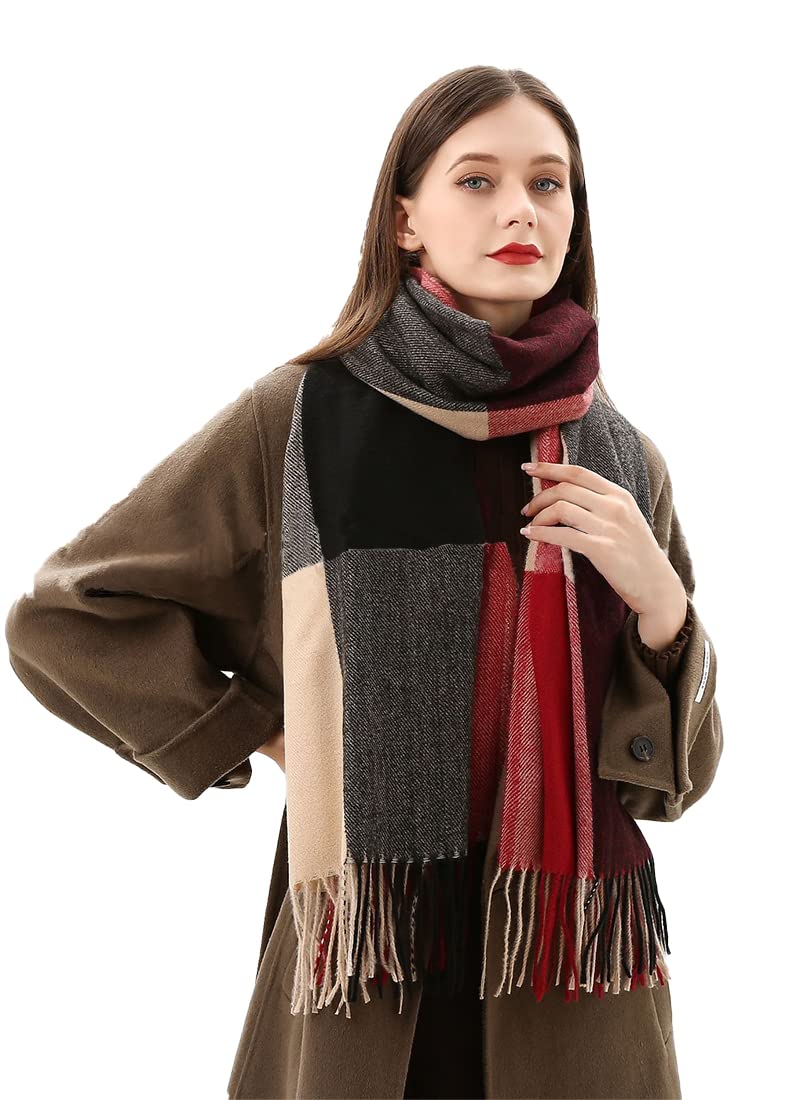 NLAND Sciarpa Donna Invernale Sciarpa Grande Scialle Donna Inverno Pashmina donna Foulard Donna Calda Regalo Donna Natale