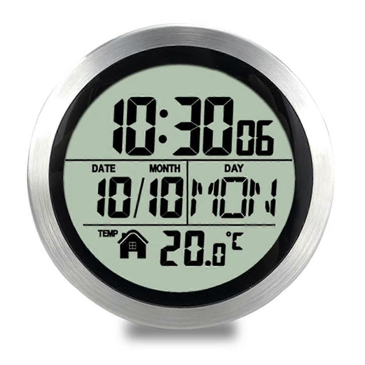 JOYHAPPST Digital Shower Clock Waterproof, Bathroom Timer Clock, Digital Kitchen Wall Clock, No Punching Suction Cup Clock