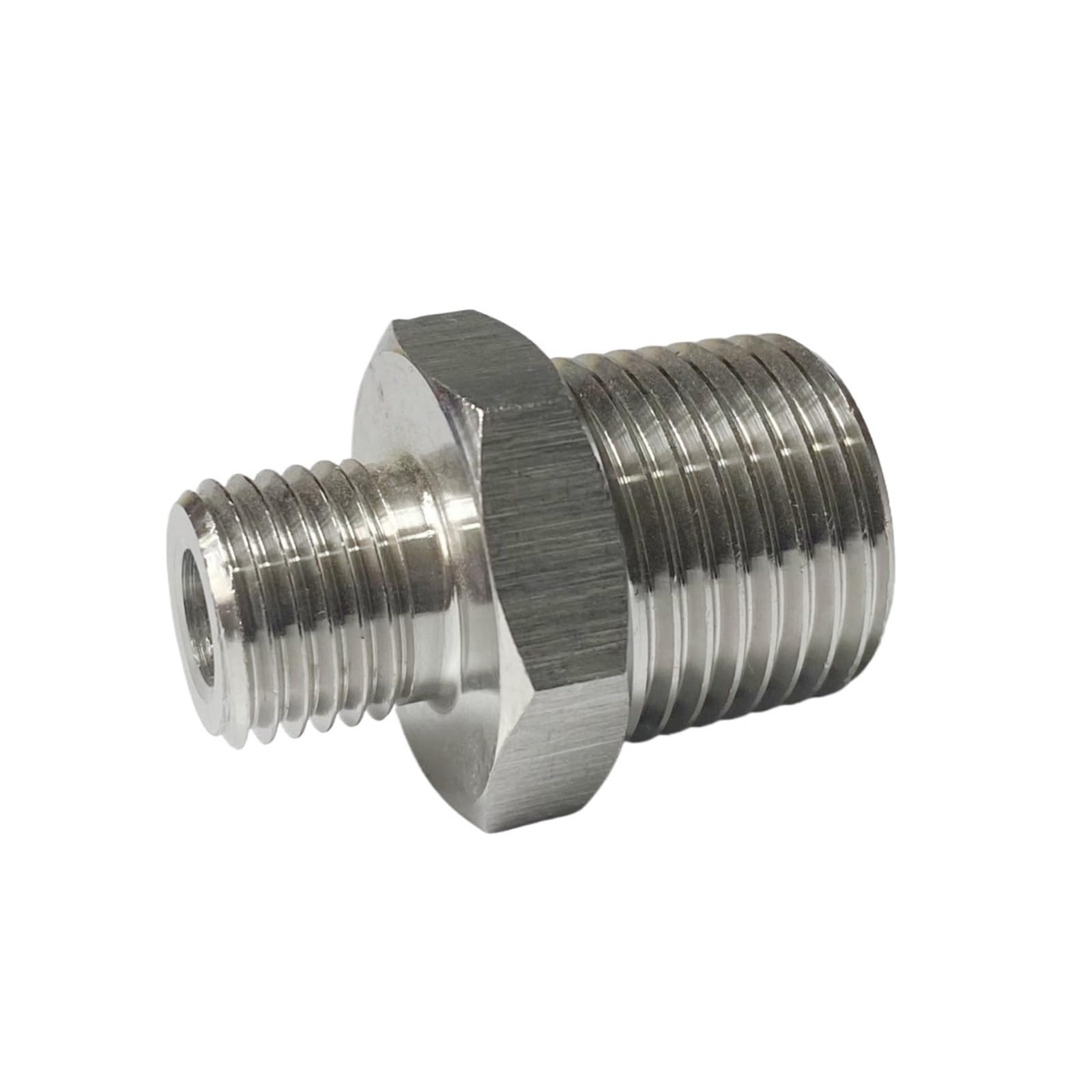 BHBHCPZGR 1-1/4"- 1-1/4" BSPT Male 316 Stainless Steel High Pressure Hex Nipple Pipe Fitting Connector BHBHCPZGR
