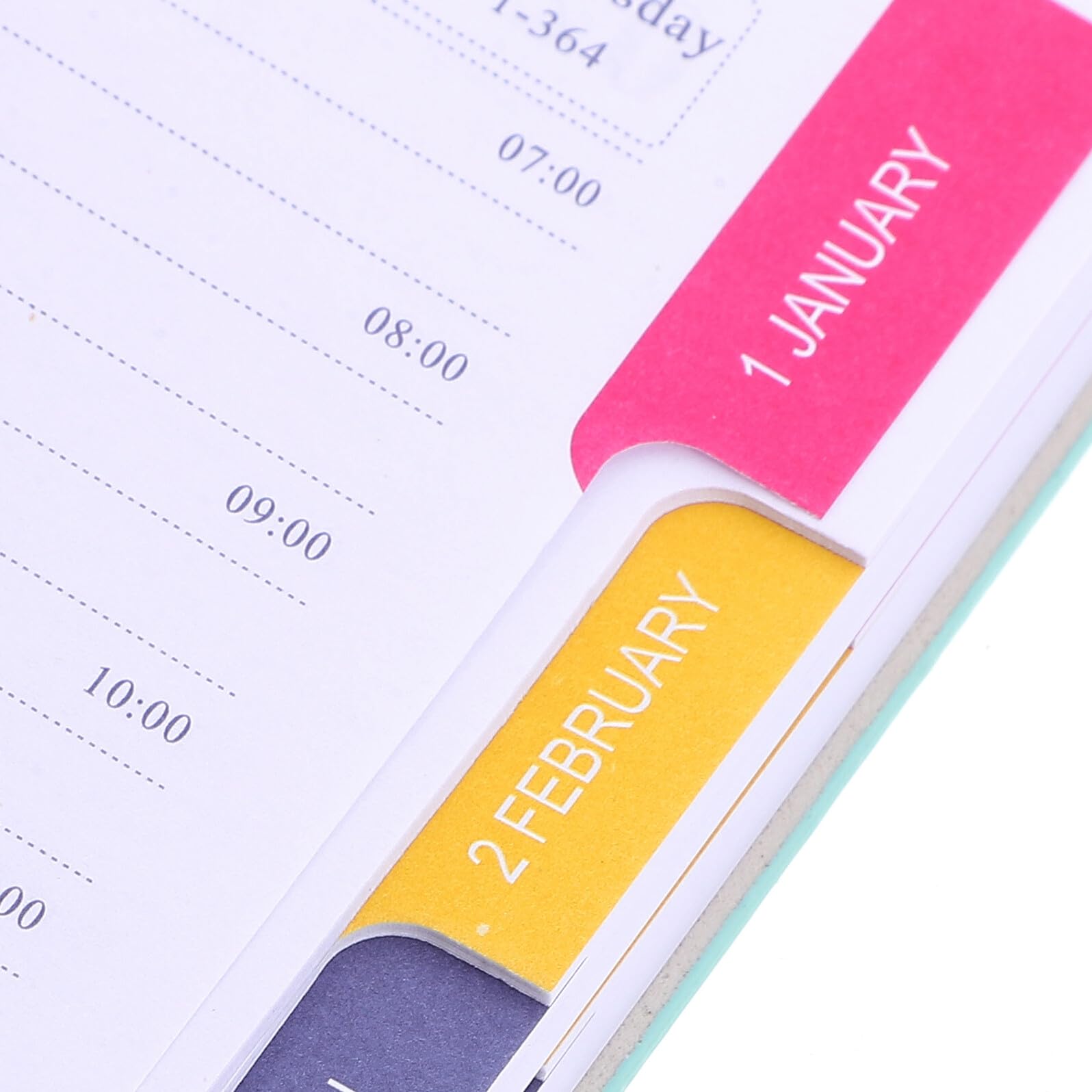DOITOOL 4 Stück Tagesplaner Englisch mit Monats und Wochenübersicht Glattes Premiumpapier Detailliertes Tageslayout für Lehrer und Berufstätige International Kompatibler Kalender Notizbuch