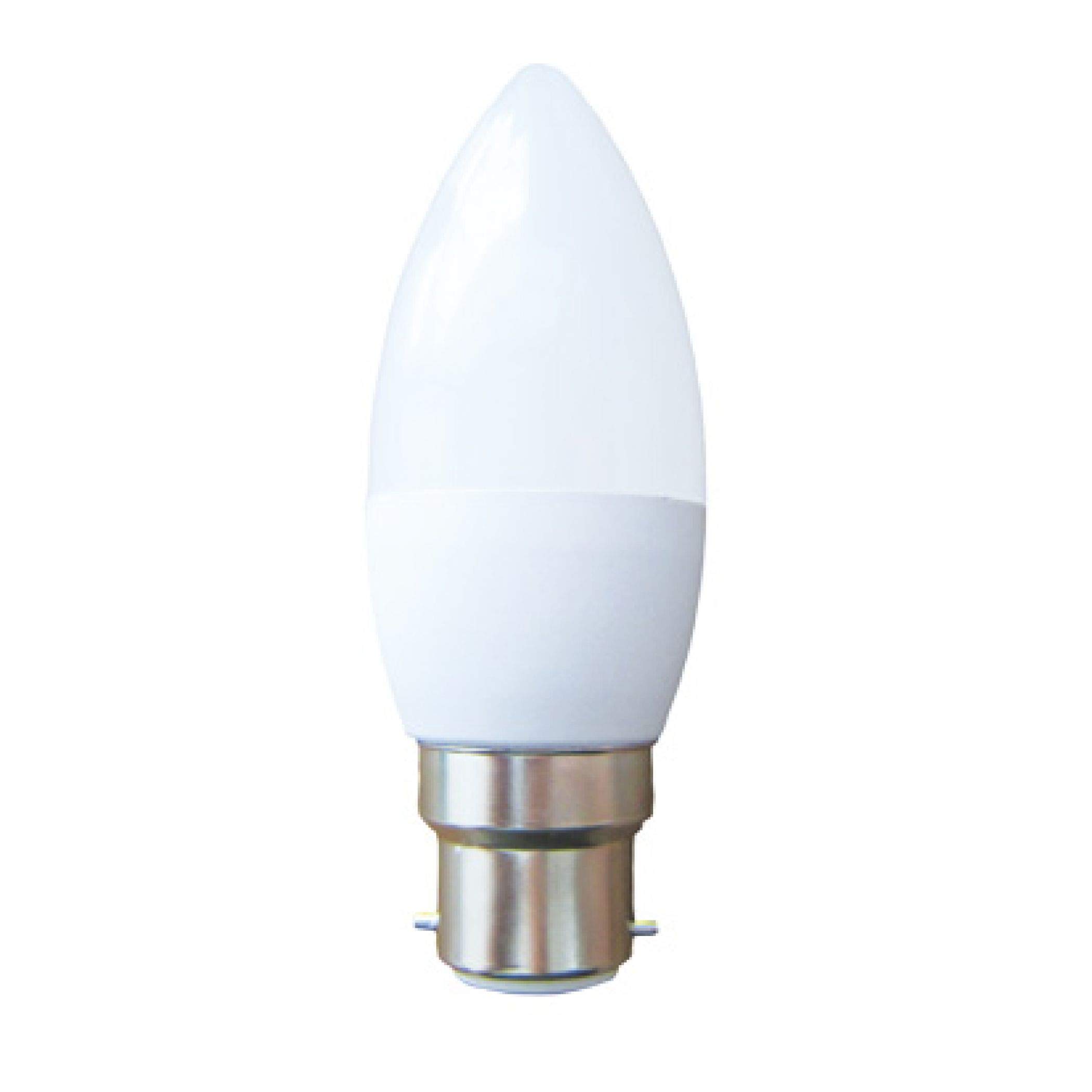 Lyveco BC LED 240v C37 6w Candle 470lmn 4000K