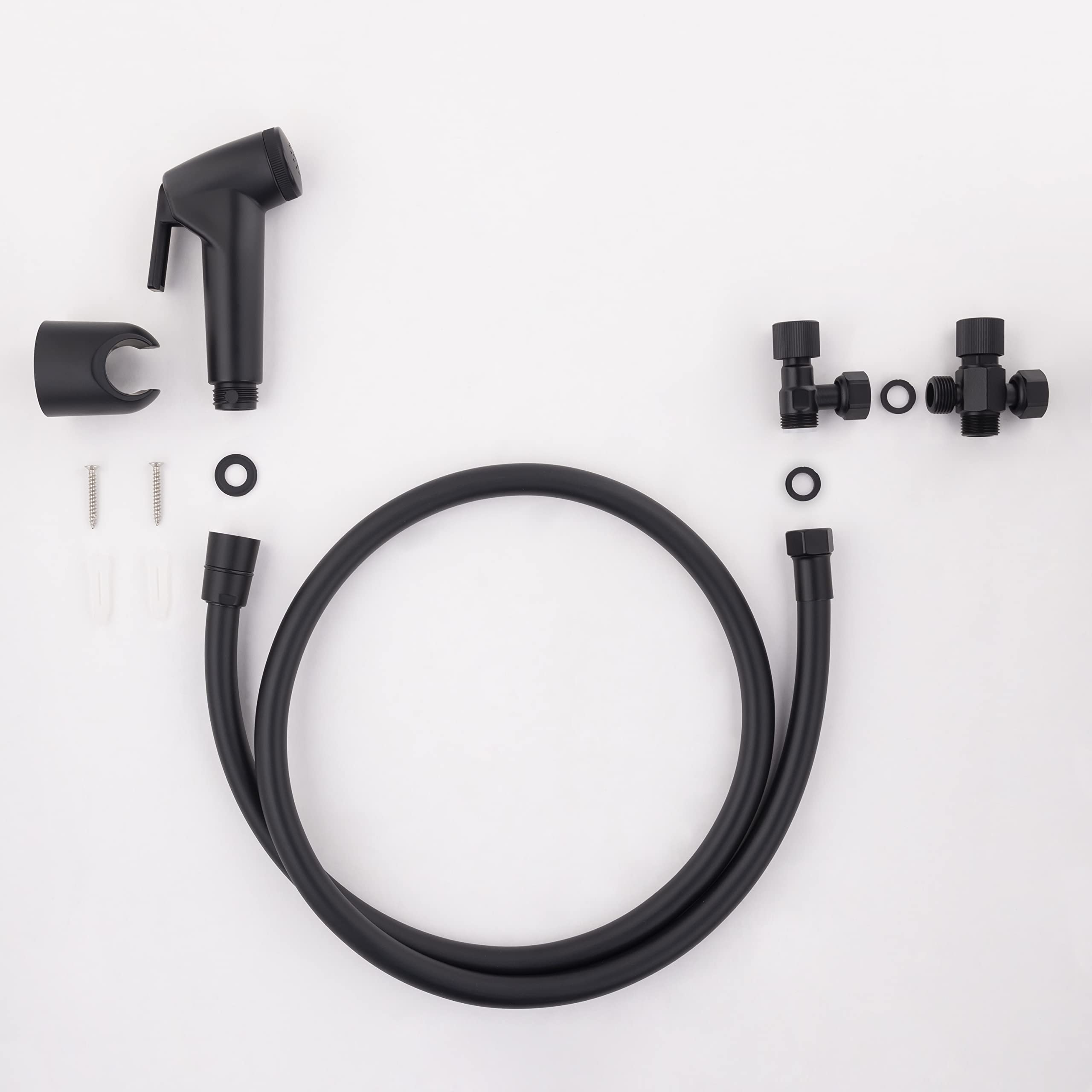 Kit hygiène WC noir mat + robinet 3 voies NOYON & THIEBAULT