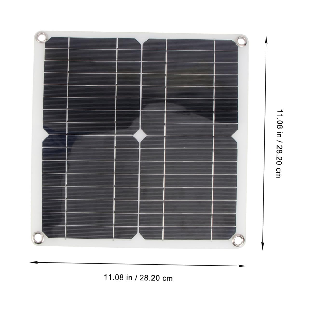 HANABASS 1 Ensemble Chargeur Solaire Portable avec Panneau Monocristallin pour Camping Randonnée et Voyage Équipement de Charge Extérieur Pratique et Durable