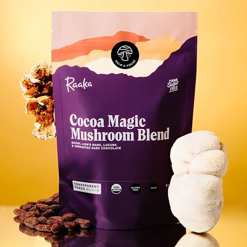 Miniatura 9 de Raaka Mezcla clásica de chocolate caliente, orgánico, vegano, kosher, sin lácteos, bolsa de 8 onzas, 9 porciones
