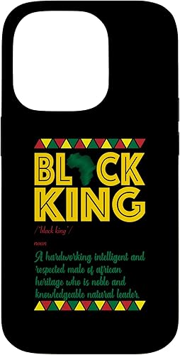 Miniatura 43 de iPhone 13 Pro Max Black King Black Pride African American Black History Case