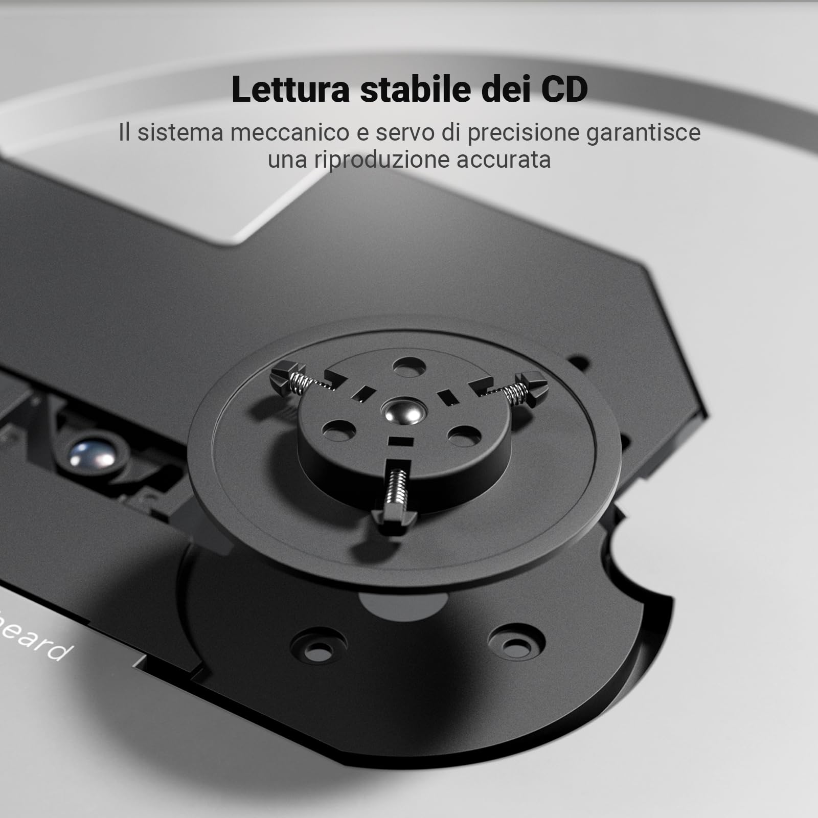 Fosi Audio Merak Lettore CD Hi-Fi da Tavolo, CD Player per Musica con DAC CS43131 e Doppio Amp TPA6120, CD Ripping su USB, Supporta CD-R/CD-RW/CDDA, Uscita Ottica/Line Out per Casa