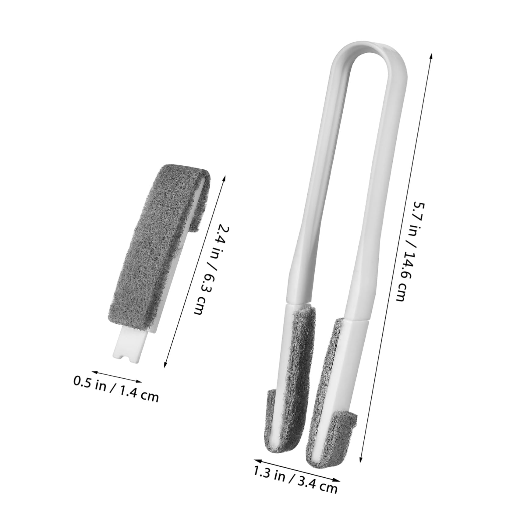 minkissy 1 Set Blinds Brush Cleaner Tool with 1 Clip & 6 Replaceable Brush Heads for Ceiling Fan Window Blinds and Appliance Cleaning Efficient Duster for Dust Removal