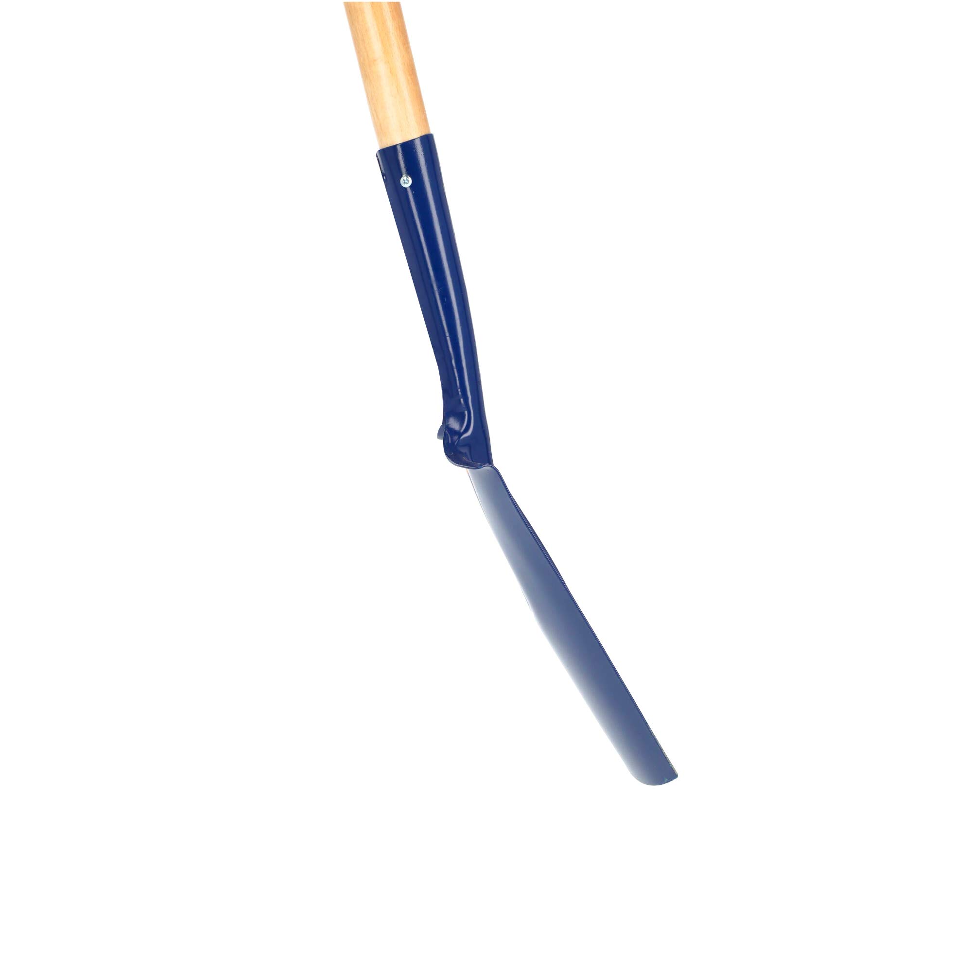 Spaziali di Kadax, pala da giardino con tacche, pala con mantello D, patate giardiniere per fossato, pala con un gambo fatto di legno, grave picche per giardino (rotondo)