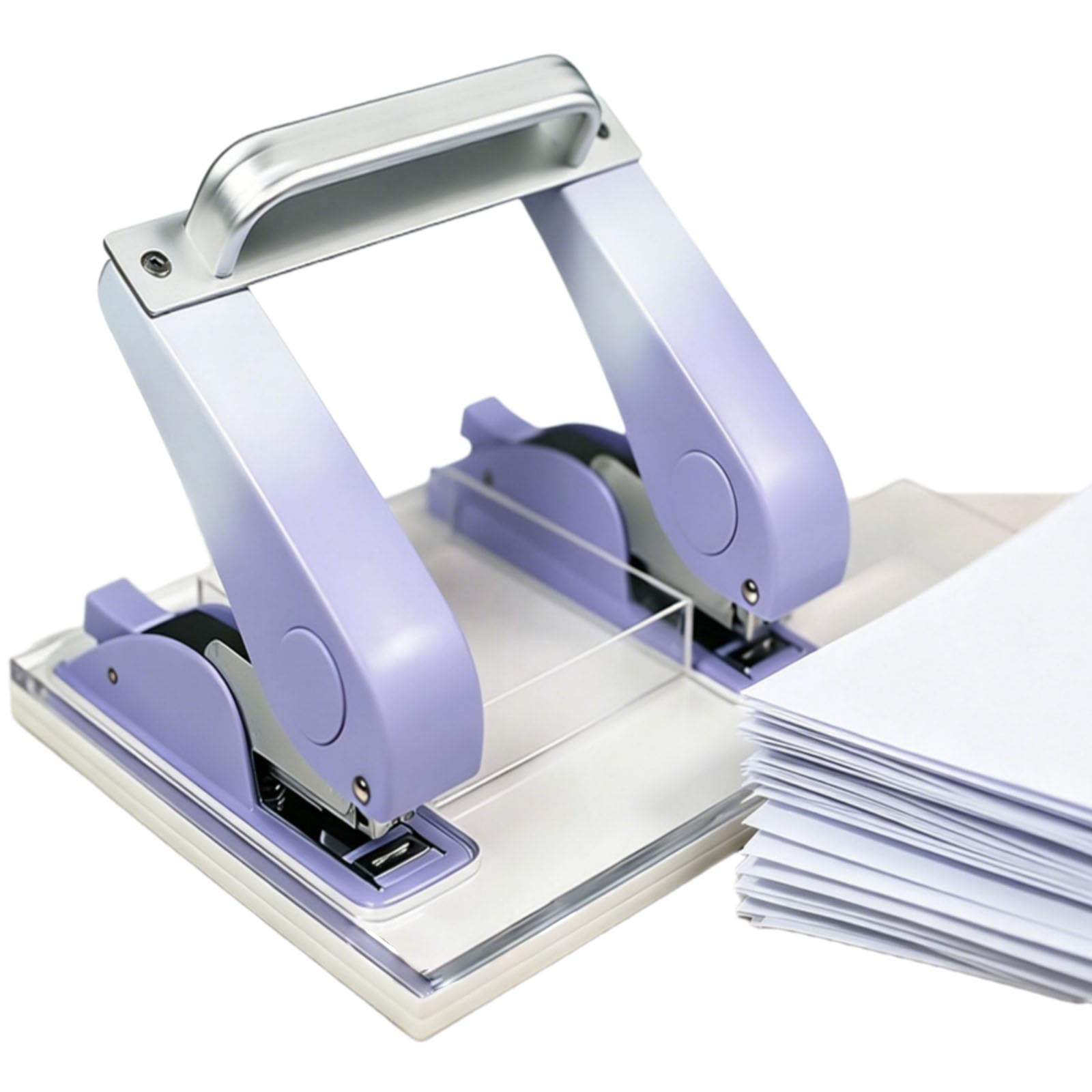 Agrafeuse Double Tête, Agrafeuse Robuste Générique À Double Rangée, 25 Feuilles, Épaisseur De Reliure 70 G, Compartiment De Rangement Intégré, Convient Aux Agrafes 24/6, Convient Aux Étudiants Et Aux
