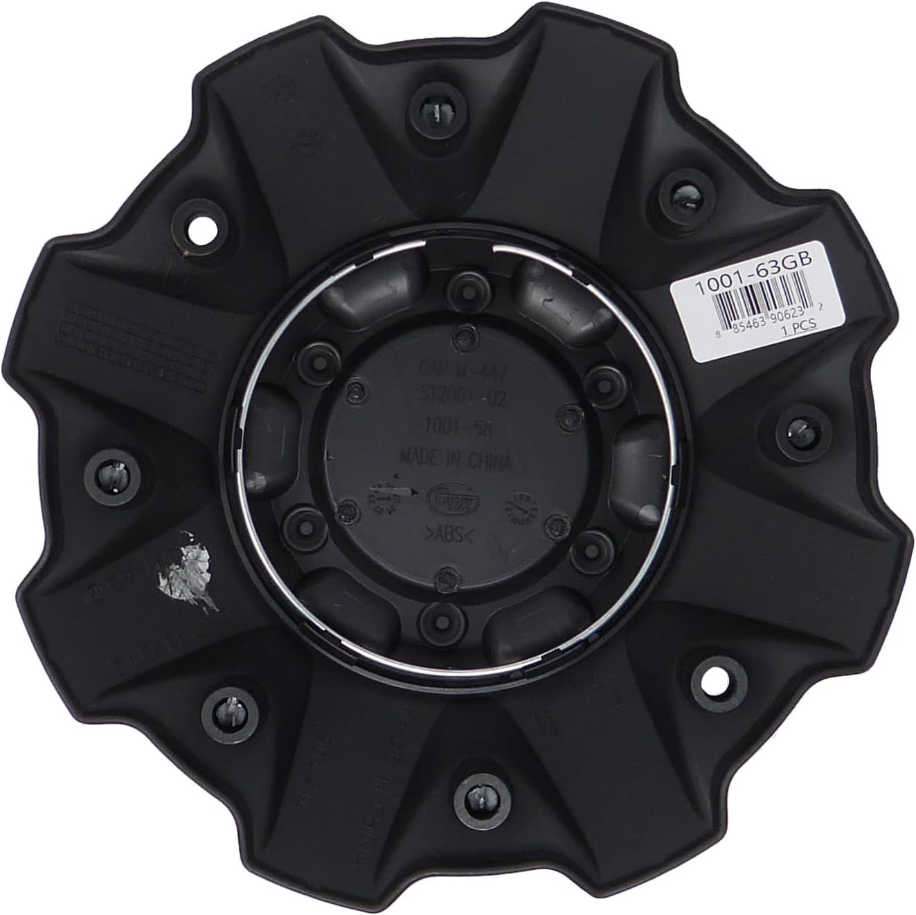 Fuel 1PC FUEL MB CAP 5/6 LUG - GB LOGO RIVETS - 1001-63BLD